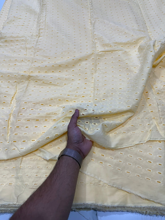 Buy Cotton Hakoba Soothing Yellow Circle Traditional - MAF 