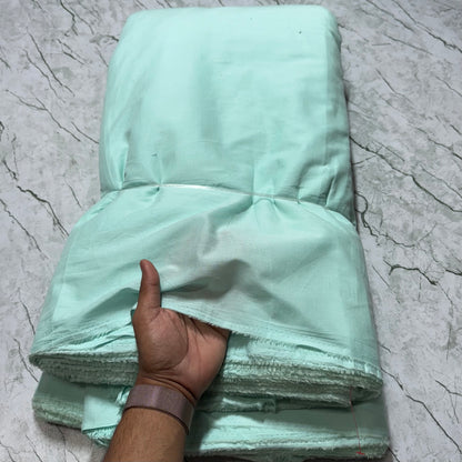 Buy Cambric Solid Mint Blue Fabric - MAF 