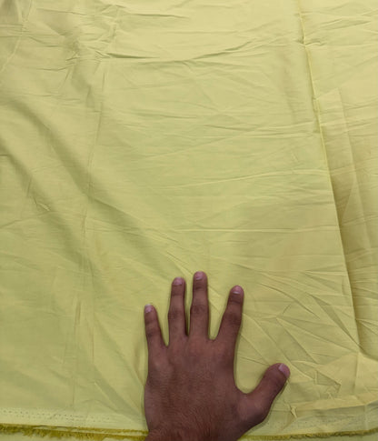 Buy Premium Poplin Solid Straw Yellow Fabric