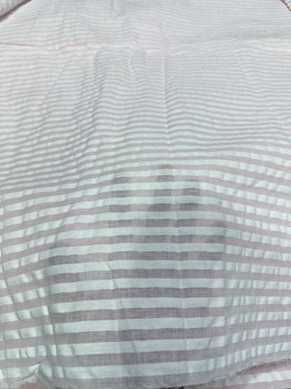 Buy Premium Seersucker Baby Pink Stripes Fabric