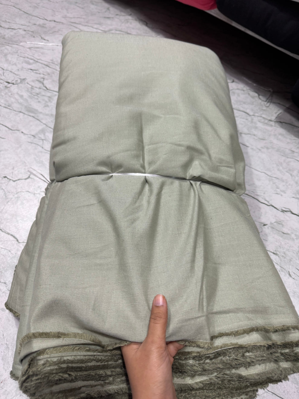 Buy Pure Linen Solid Fern Green Fabric – Surplus Fabrics