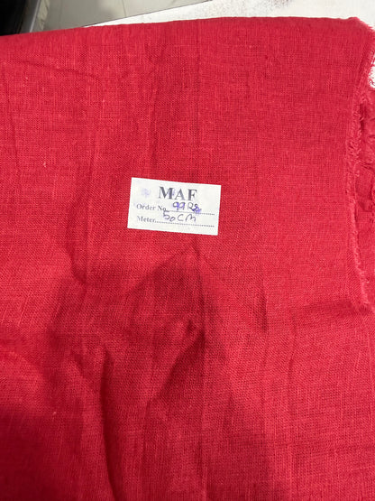 Buy Cutpiece Red Pinkish Linen 50 Centimeter (Copy)