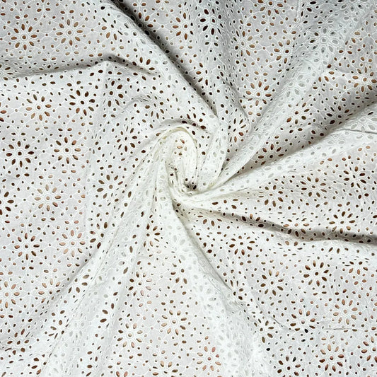 Buy Linen White Hakoba Heavy Flowery - MAF 