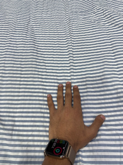 Buy Premium Seersucker Denim Blue Stripe Fabric