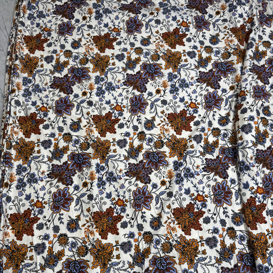 Buy Premium Modal Jacobean Printed Fabric - MAF 