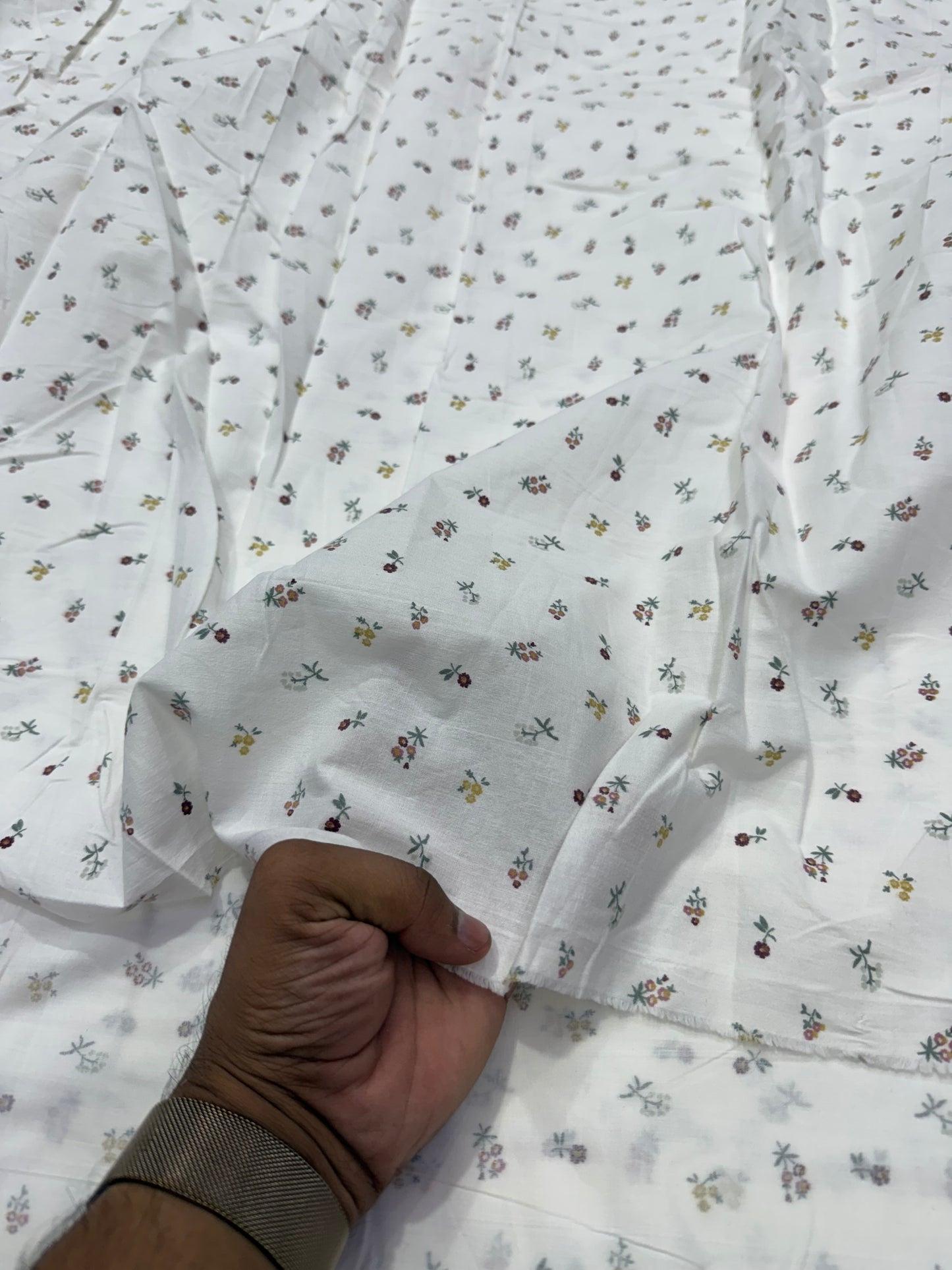 Buy Cotton Poplin Softy Tiny Floral Printed Fabric