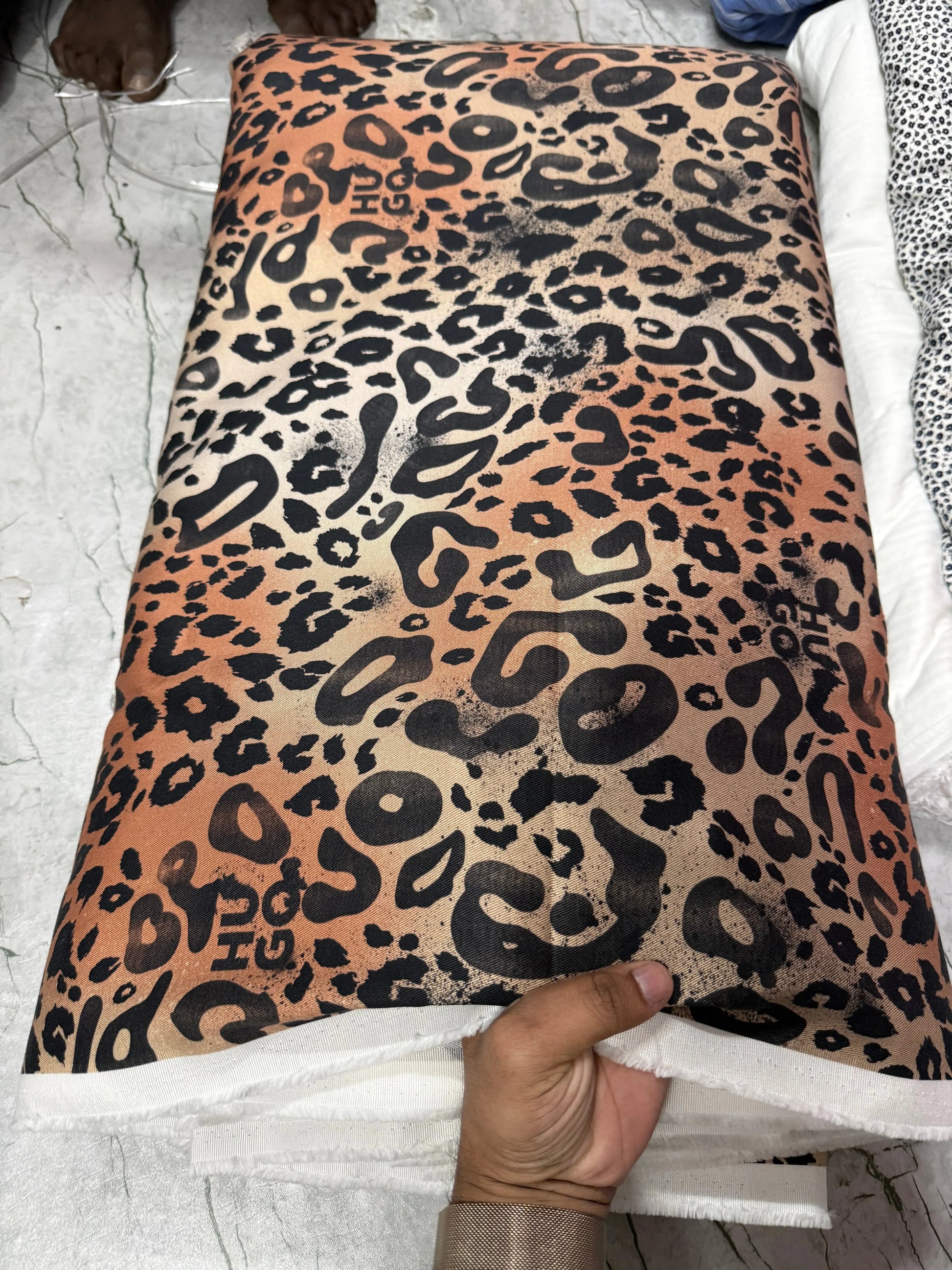 Buy Cotton Viscose Twill Cheetah Printed Fabric - MAF 