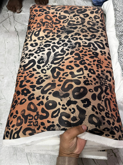 Buy Cotton Viscose Twill Cheetah Printed Fabric - MAF 