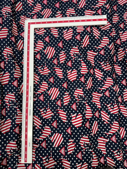 Buy Premium Cotton Poplin America Printed Fabric
