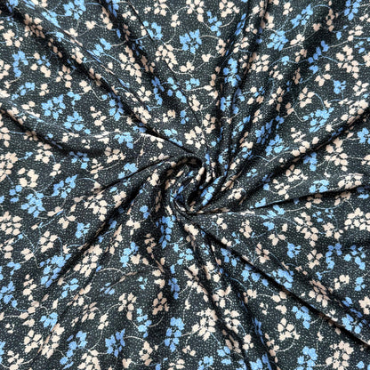 Buy Floral Satin Dobby Printed Fabric - MAF 