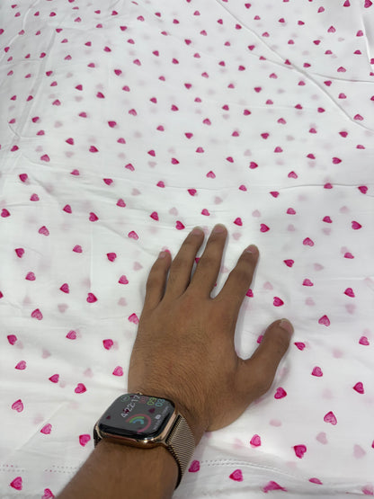 Buy Premium Cotton Poplin Sweetheart print Fabric