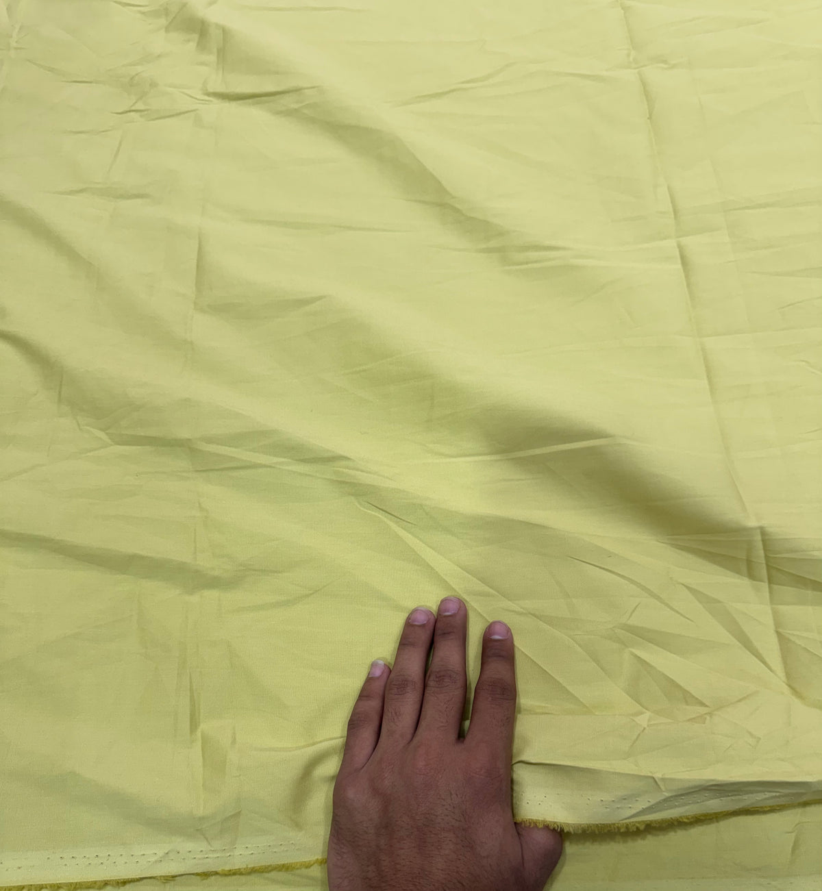 Buy Premium Poplin Solid Straw Yellow Fabric