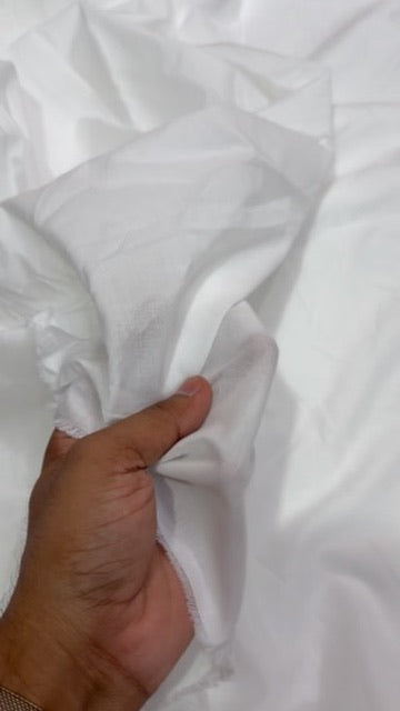 Buy 60s Cambric Premium Quality Bleach White Mill Made Fabric