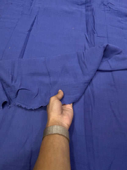 Buy Soft Cotton Double Cloth Solid Teal Blue Fabric