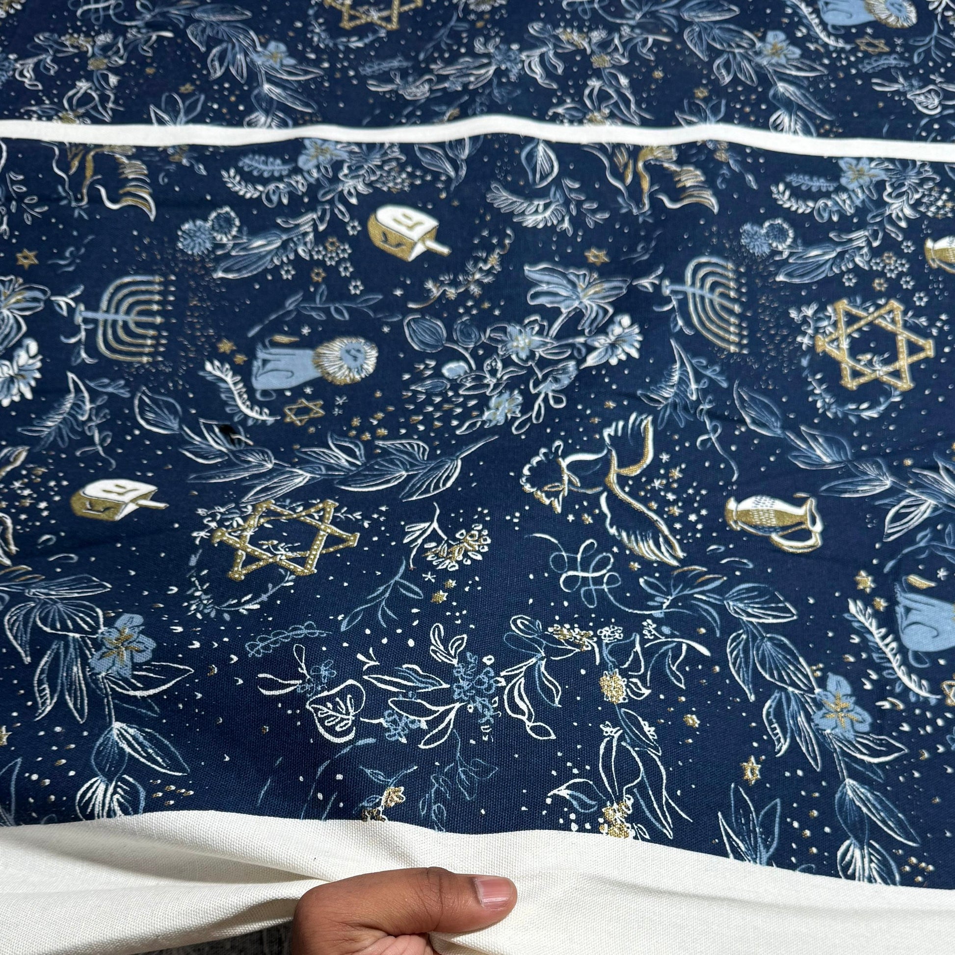 Buy Casement Blue Base Kids Printed Fabric - MAF