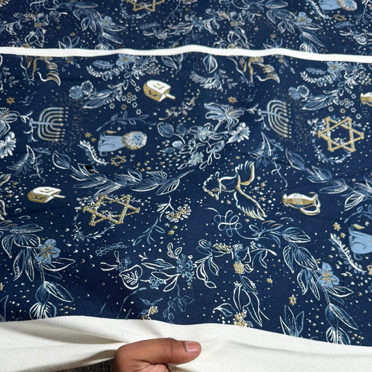 Buy Casement Blue Base Kids Printed Fabric - MAF