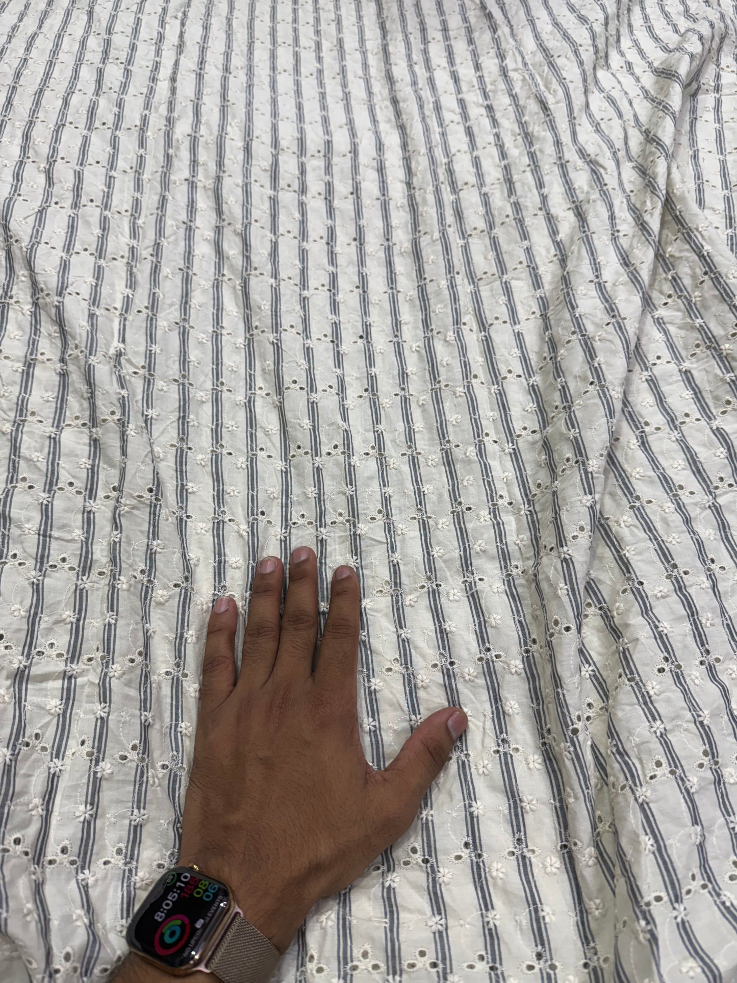 Buy Cotton Yarn Dyed Stripe Hakoba Fabric
