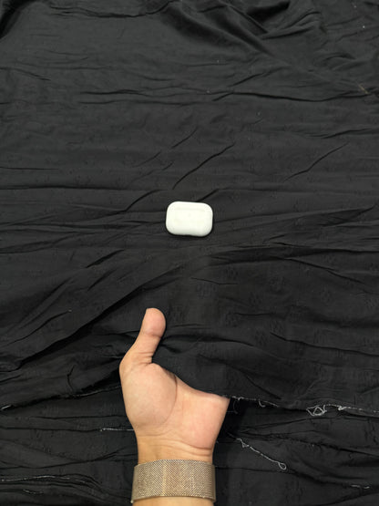 Buy Premium Cambric Black Solid Buta Fabric