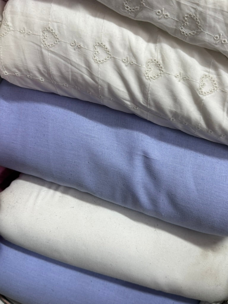 Buy Pure Linen Solid Dust Blue