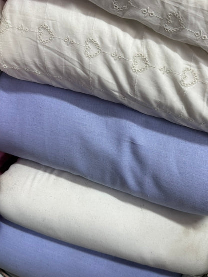 Buy Pure Linen Solid Dust Blue