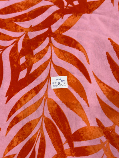 Buy Cutpiece Viscose Crepe Flower Print 80 Centimeter