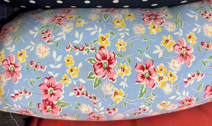 Buy Cotton Viscose Yellow Tiny Printed Fabric - MAF 