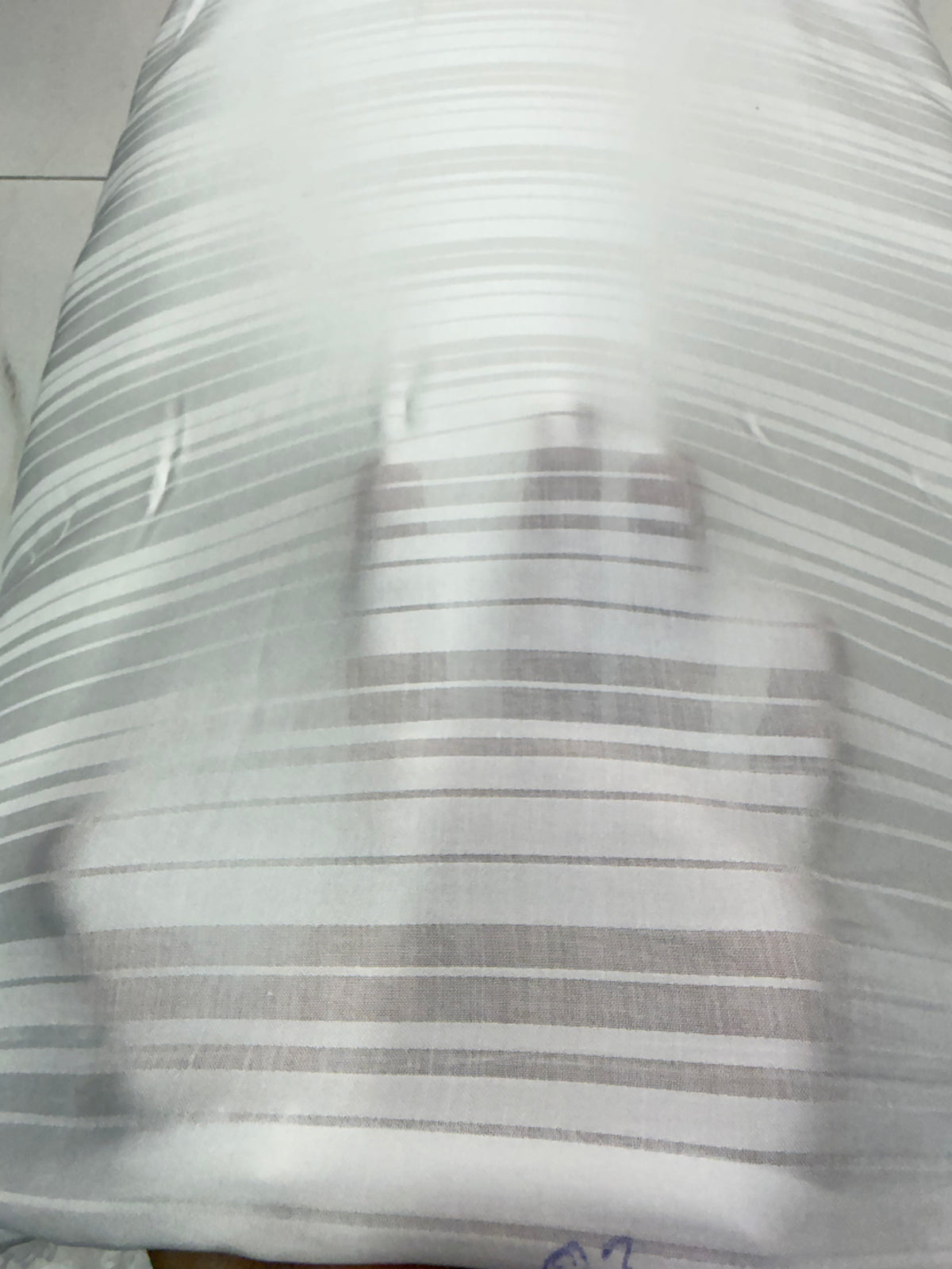 Buy Premium Satin Dobby Ivory Stripe Fabric