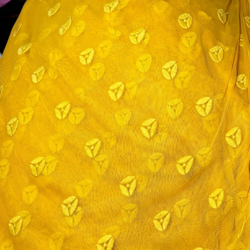 Mesh Embroidery Peela Trikon Fabric - MAF 