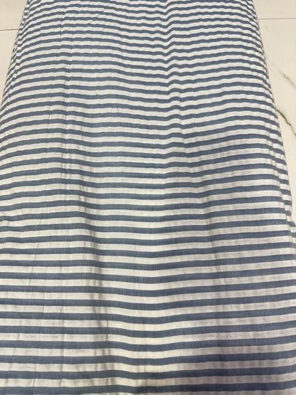 Buy Premium Seersucker Denim Blue Stripe Fabric