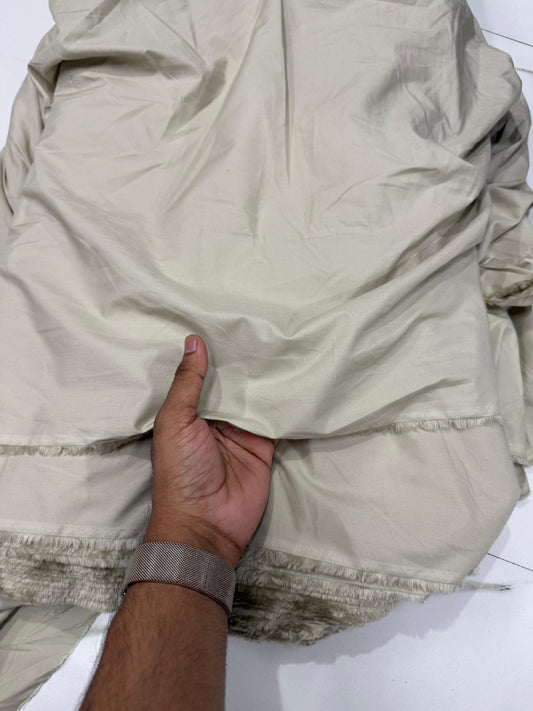 Buy Mud Grey Pure Cotton Poplin Fabric - MAF 
