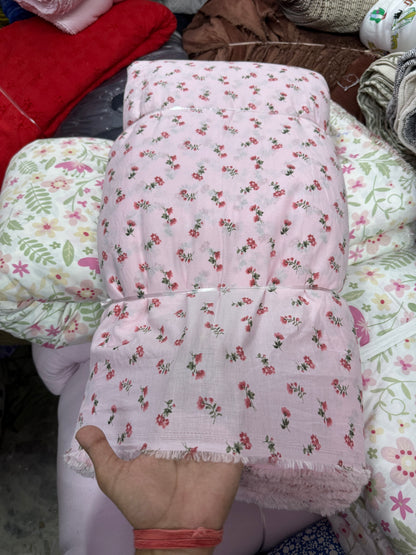 Buy Premium Cotton Flowers Print Fabric
