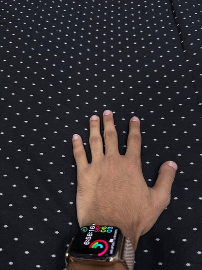 Buy Premium Cambric Black Buta Dot Fabric
