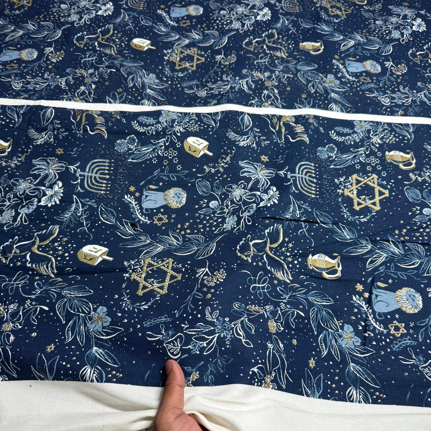 Buy Casement Blue Base Kids Printed Fabric - MAF 
