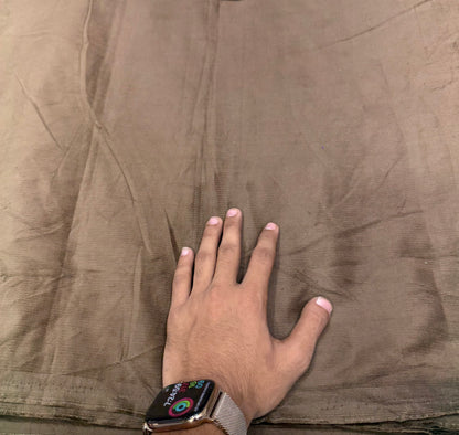 Buy Premium Corduroy Solid Khaki Beige Fabric 21 Wales