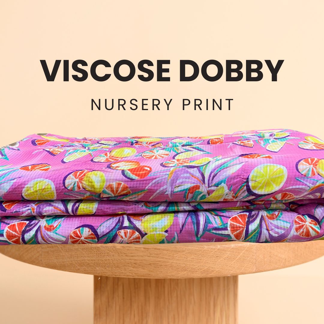 Buy Nursery Viscose Dobby Printed Fabric - MAF 
