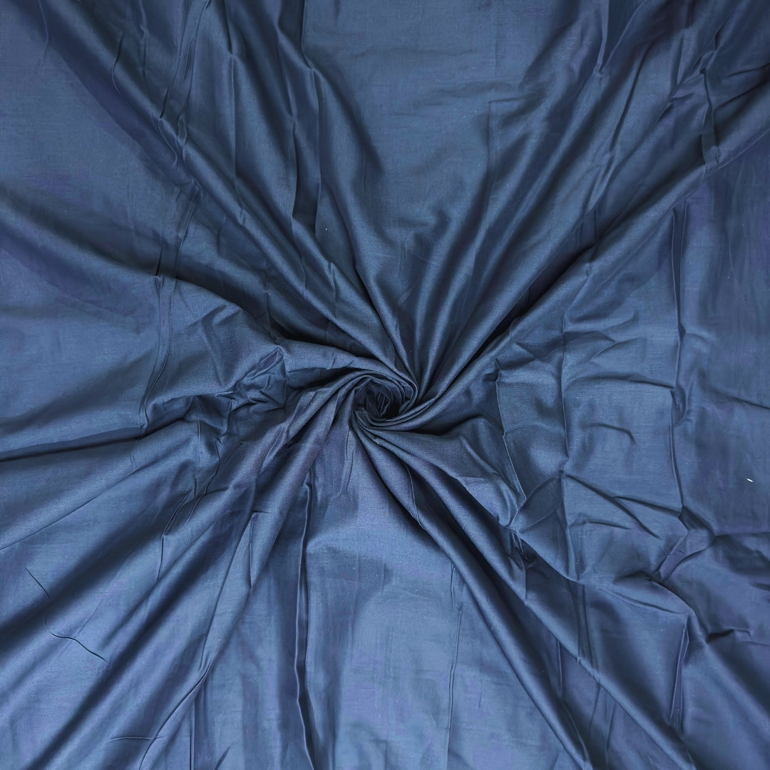 Buy Blue Cambric Solid Navy Blue Fabric - MAF 