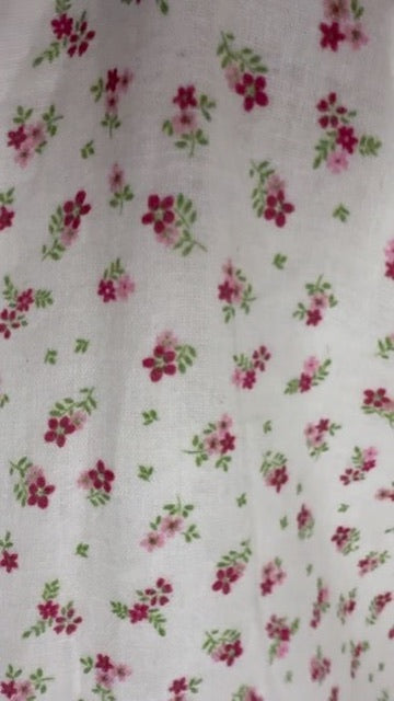 Buy Premium Cotton Double Cloth Floral Pink Green Beige Print
