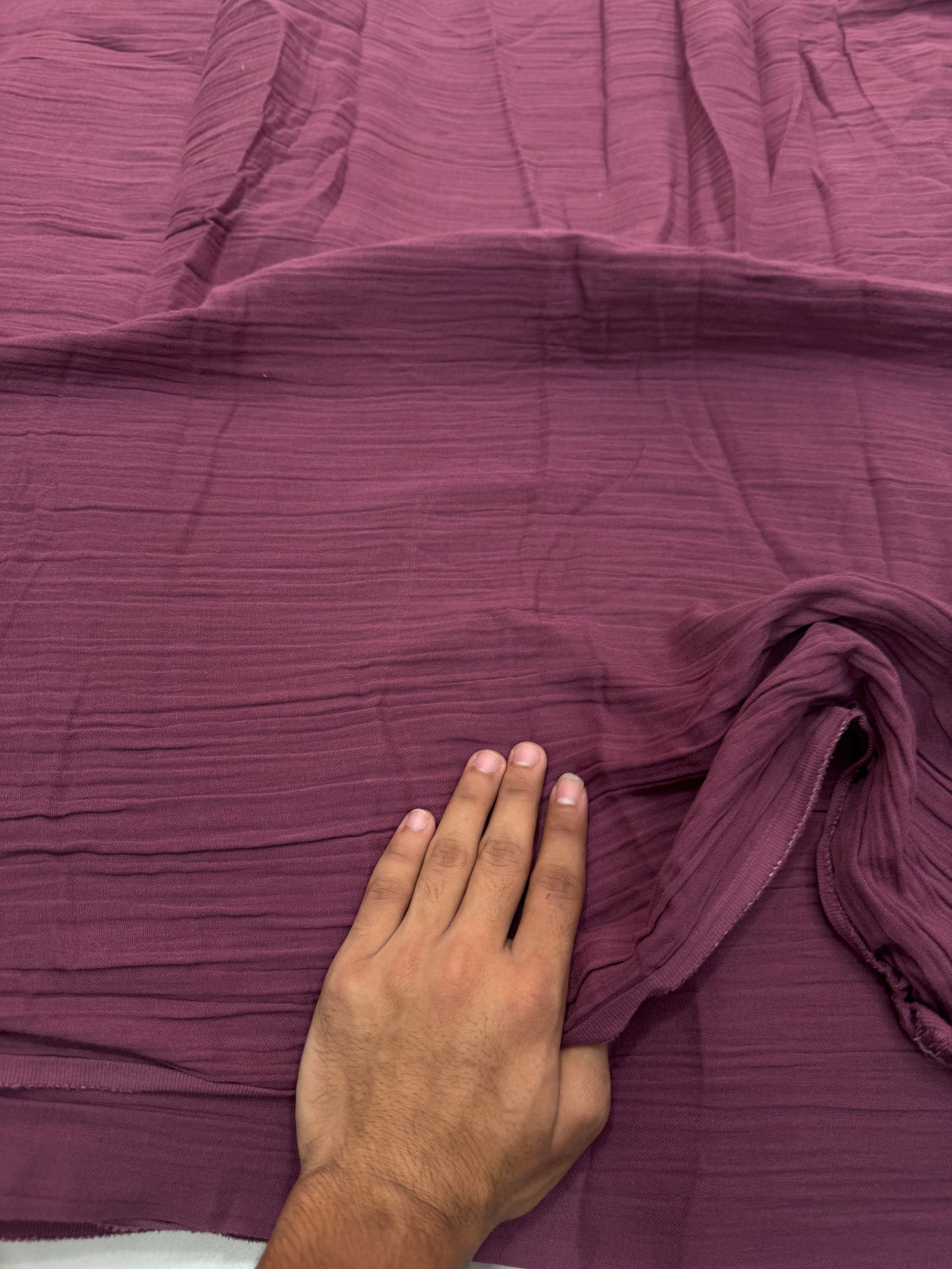 Buy Premium Soft Cotton Double Cloth Wine Maroon Fabric