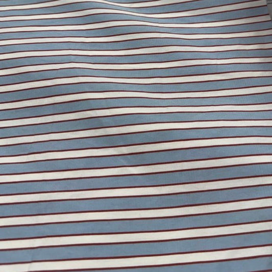 Buy Cotton Poplin Yarn Dyed Insta Trending Formal Stripe Unisex Fabric