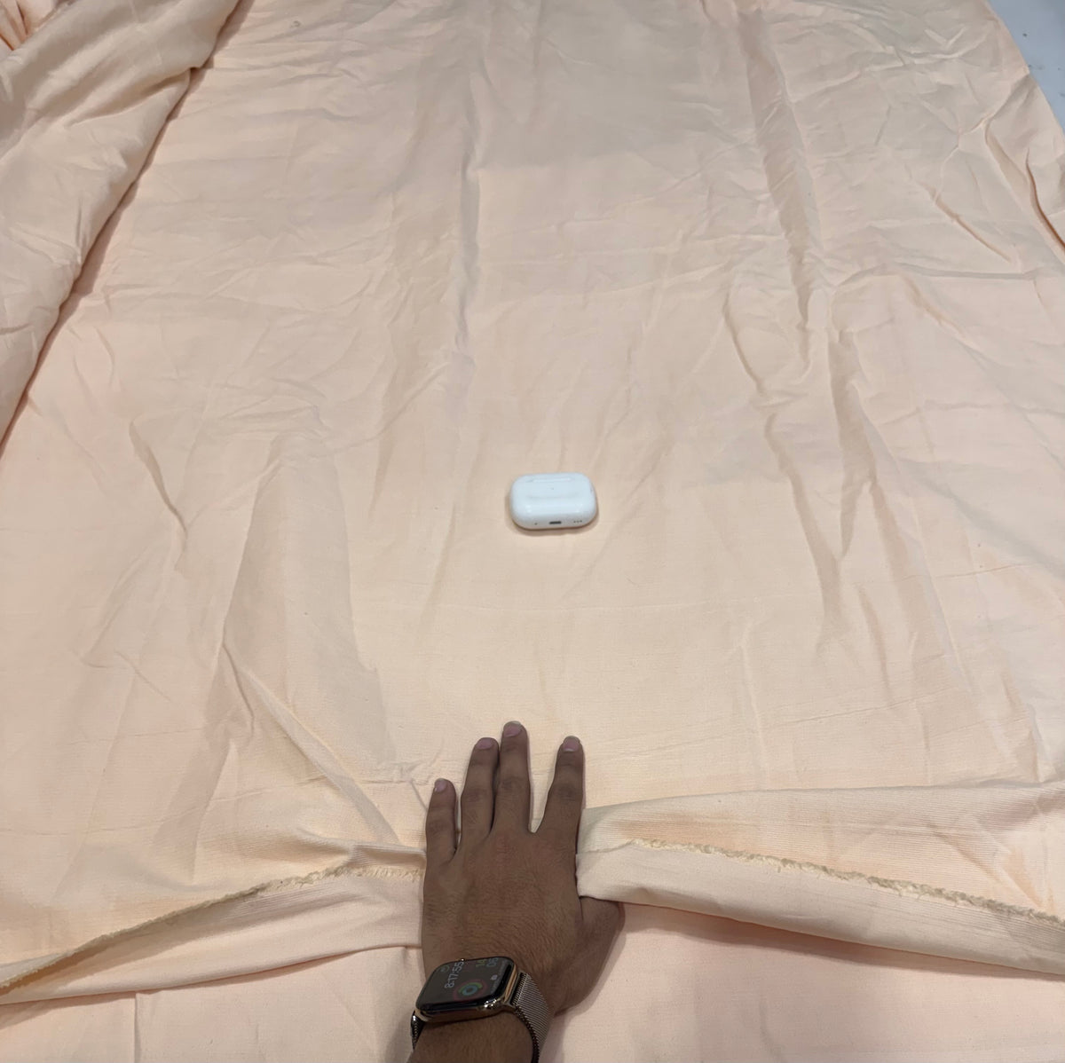 Buy Premium Corduroy Solid Peach Nude Fabric 26 Wales