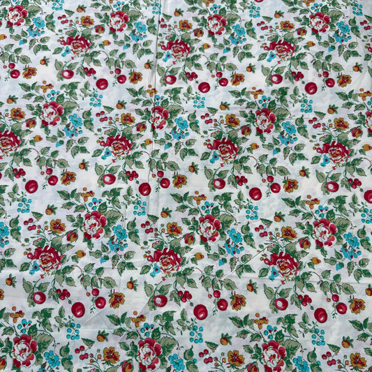 Buy Poplin Cherry Blossom Printed Fabric - MAF 