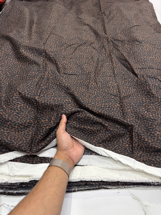 Buy Poplin Hyena Printed Fabric - MAF 