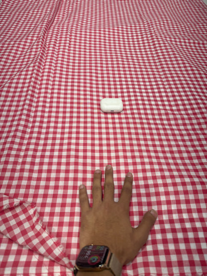 Buy Premium Cotton Yarn-Dyed Red Cherry Gingham check fabric