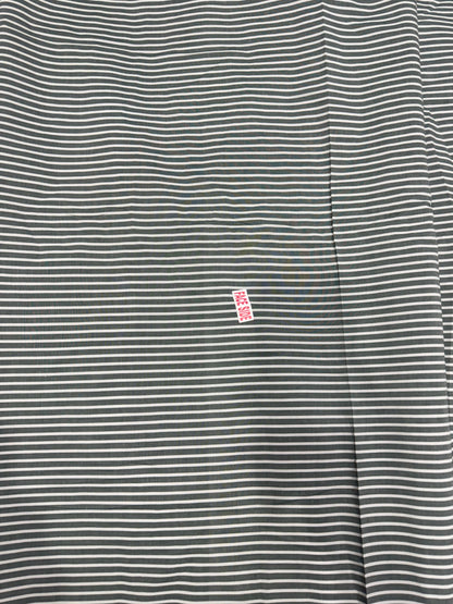 Buy Premium Cotton Arvind Mill Grey & White Yarn Dyed Stripe Printed Fabric