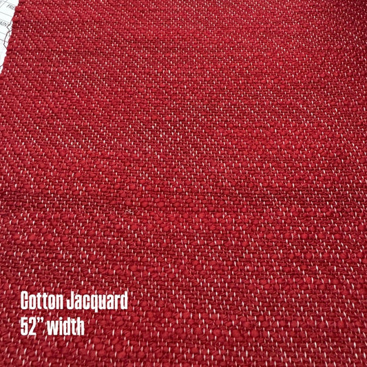 Buy Red Cotton Jacqurad