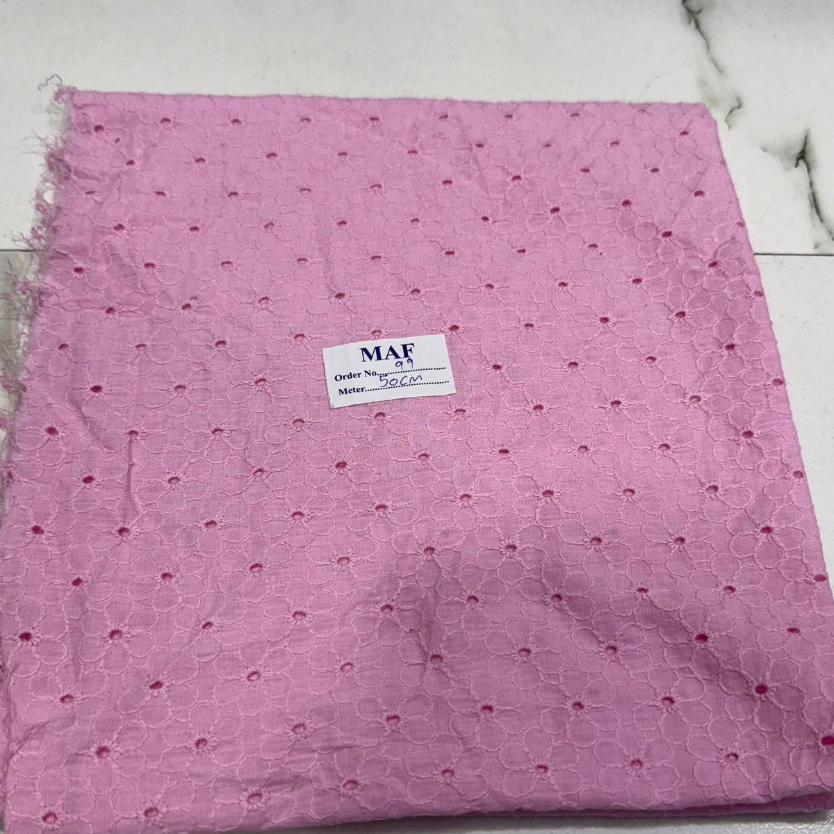 Buy Cutpiece Cotton Hakoba Baby Pink Baby Flower 50 Centimeter