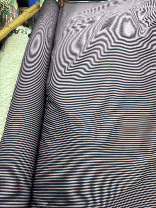 Buy Arvind Mill Poplin Black Stripes Fabric - MAF 