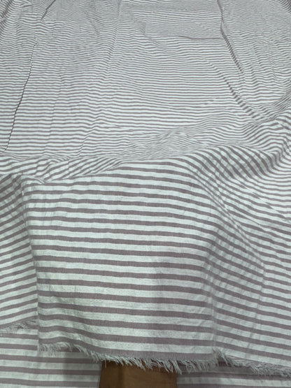 Buy Premium Cotton Seersucker Lavender White Stripes Fabric