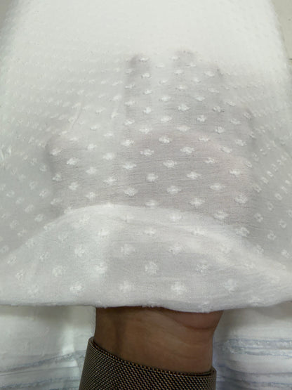 Buy Premium Cotton Dobby Silver Dot Fabric