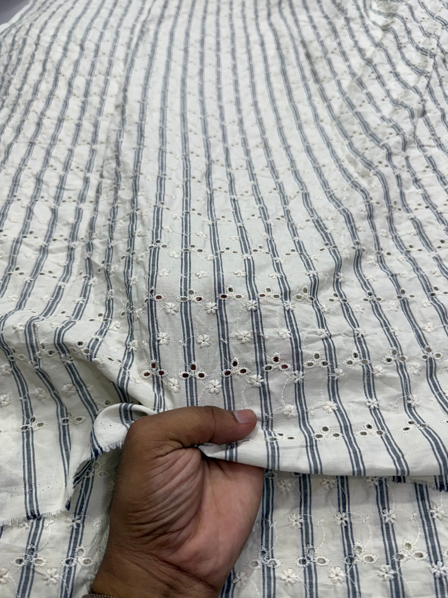 Buy Cotton Yarn Dyed Stripe Hakoba Fabric